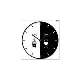 Reloj Pared Moderno DKD Home Decor Negro Blanco 4 x 60 x 60 cm