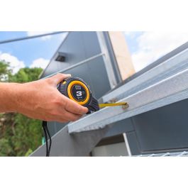 Koma Tools Flexómetro Magnet 3 m x 16 mm Cuerpo ABS Antideslizante Gancho Magnético Cinta Amarilla