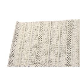DKD Home Decor Alfombra Colección Carpets abril 25a Estilo Boho Crudo de Lana y Viscosa Antideslizante 4000 gsm - 230 x 160 cm