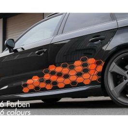Foliatec FO33964 Pegatina para Coche Diseño Hexagon Plata PVC alto rendimiento UV resistente intemperie y lavado 32x130cm (2 uds) Foliatec FO33964 Pegatina para Coche Diseño Hexagon Plata PVC alto rendimiento UV resistente intemperie y lavado 32x130cm (2 uds)