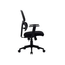 Q-connect Silla de Oficina Ancona Malla Base Metálica Negro - Altura Máx 1110 Anc 660 Prof 590 Ruedas Premium