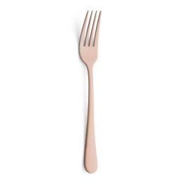 Amefa Caja 12 Tenedores de Mesa Austin Cobre Acero Inoxidable 20,7 cm Acabado Mate Apto Lavavajillas