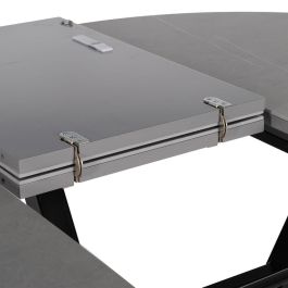 Mesa Extensible Gris-Negro 120 X 120 X 75 cm