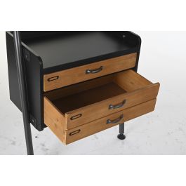 Estanteria Vintage DKD Home Decor Negro Natural 40 x 155 x 67 cm Estanteria Vintage DKD Home Decor Negro Natural 40 x 155 x 67 cm