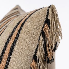 Cojín Beige-Ocre Algodón/Terciopelo 30 X 50 cm