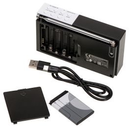 Adler Radio digital AD 1908 PLL FM Bluetooth 5.0, sintonización avanzada, 12,5 x 3 x 7 cm