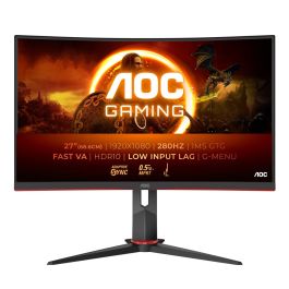 AOC C27G2Z3/BK Monitor Gaming Curvo Full HD 27 Pulgadas 280Hz 1ms Negro/Rojo