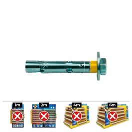 Celo Anclaje Dynabolt Tornillo M10 Ø14x100mm Zincado Caja 50 Unidades