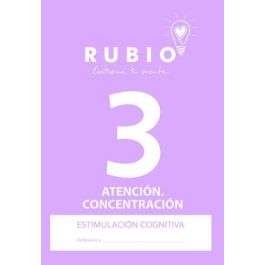 Cuaderno Rubio A4 Estimulacion Cognitiva Atencion Nº 3 (Deterioro Cognitivo Moderado-Grave) (Set de 5) Precio: 12.50000024. SKU: B19KS798N2
