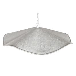 DKD Home Decor Lámpara Techo 1c24 Blanco Dorado Hierro 77 x 77 x 16 cm