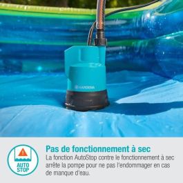 Gardena 2000/2 18V P4A Bomba para Colector de Agua de Lluvia con Batería 18V 2.5Ah y Cargador, 2000 l/h, 2.0 bar