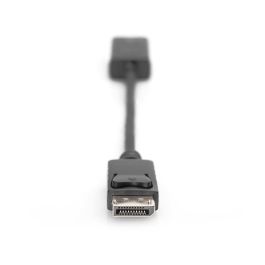 Digitus DA-70824 Adaptador DisplayPort a HDMI St/Bu 0,2m Activo DisplayPort Macho a HDMI Hembra Negro
