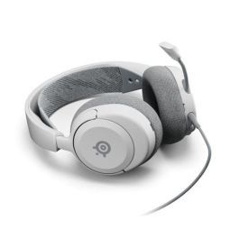 SteelSeries Arctis Nova 1P Auriculares Diadema Gaming Blanco 61612 con Micrófono Cancelación Ruido Jack 3.5mm Multiplataforma Alámbrico Supraurales Juego