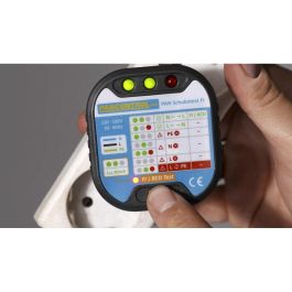 Pancontrol Probador de Tomas Schuko Ftest FI Pancontrol, Indicador LED Cableado, No Requiere Batería, 220V-250V CA
