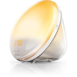 Philips HF3521/01 Simulador de Amanecer con 6 Sonidos Naturales y Luz Nocturna, Inalámbrico