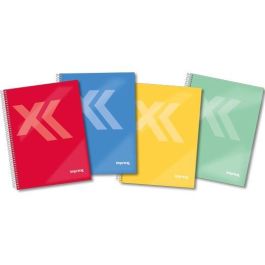 IMPREX Cuaderno Espiral Tapa Forrada Folio 80H 90g Cuadrícula 4x4 Colores Surtidos (4 Unidades) (4 Unidades) Precio: 8.94999974. SKU: B14WLJBLRR