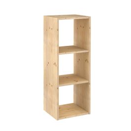 Astigarraga Estantería modular de 3 cubos de pino macizo Dinamic 107 x 36,2 x 34 cm Madera clara Precio: 73.50000042. SKU: S7907507