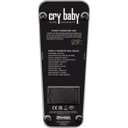 Dunlop Kirk Hammett Collection Wah Cry Baby Pedal Efecto Guitarra Púrpura