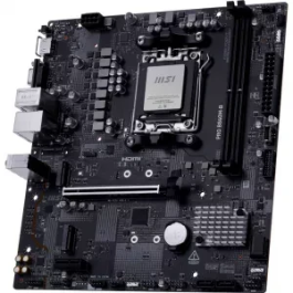 MSI 911-7E76-002 - Placa Base PRO B840M-B AMD AM5 Ryzen 7000/8000/9000, DDR5 hasta 256GB, PCIe 4.0, 2x M.2, mATX