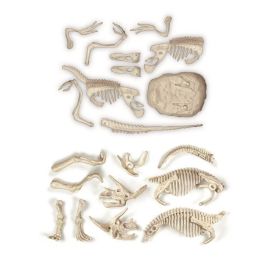 Clementoni Archéo Ludic Dinosaurios Legendarios - Juego de Paleontología con T-Rex, Velociraptor, Triceratops, martillo y cincel