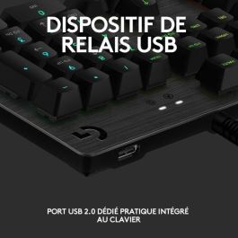 Logitech G G513 Teclado Gaming Mecánico RGB LIGHTSYNC con Interruptores GX Brown, Reposamanos de Espuma Viscoelástica, Carbono