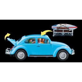 Playmobil 70177 Volkswagen Beetle Coche Clásico Techo Removible, con 3 Figuras y Accesorios de Playa para Vacaciones