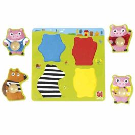 Goula 59452 Puzzle Los 3 Cerditos Madera 4 Piezas 22x22cm Pivote Grande para Bebés +12 Meses Precio: 8.49999953. SKU: B197TPKLD8