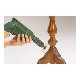 Wolfcraft Disco Pulidor de Fieltro Ø75 x 10 mm para Taladro con Agujero de 10 mm, Diámetro de Trabajo 75 mm