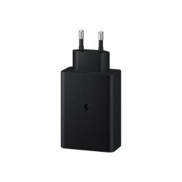 Samsung EP-T6530 Cargador de Pared Negro con 2 Puertos USB-C para Smartphone, Tableta, Portátil, Auriculares y Smartwatch