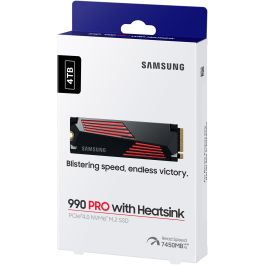Samsung 990 PRO SSD M.2 4TB NVMe PCIe 4.0 x4 Lectura 7450MB/s con Disipador Retail