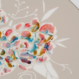 Cuadro 2/M Crema Madera Decoración 60 X 4 X 60 cm