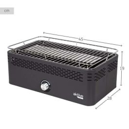 Barbacoa rectangular sin humo con protección antigoteo 45x28x19cm Barbacoa rectangular sin humo con protección antigoteo 45x28x19cm