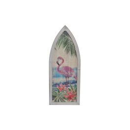 DKD Home Decor Decoración Pared Tropical Flamenco Madera 101x40 cm (4 Unidades) Precio: 75.93234. SKU: S3007629