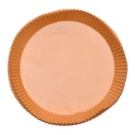 Masterpro Bandeja de Papel Redonda para Freidora de Aire, Ø26 cm, Marrón, 50 Unidades