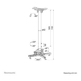 Proyector Neomounts CL25-550BL1