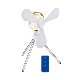 Ventilador portátil, recargable con usb, 3 aspas, 4 velocidades, con mando
