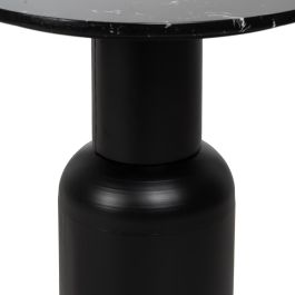 Mesita Negro Metal-Mármol 45 X 45 X 46 cm