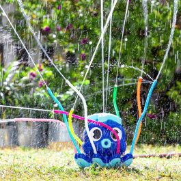 Pack Pelota Burbuja Hinchable Gigante Parachoques y Juguete Aspersor Rociador de Agua InnovaGoods