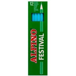 Lápices de colores Alpino Azul claro 12 Piezas (10 Unidades)