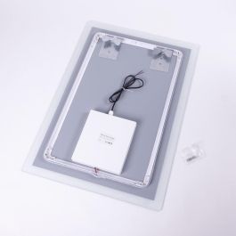 Espejo LED Iluminado de Pared Táctil Dimable Antivaho para Baño 50x70 cm, 15W CCT 3000-6000K, SUN-SYJ-16301