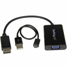 Adaptador DisplayPort a VGA Startech DP2VGAA Negro Adaptador DisplayPort a VGA Startech DP2VGAA Negro