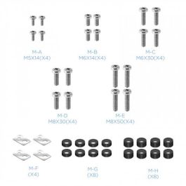 TooQ DB3265F-B Soporte de Mesa para TV de 165,1 cm (65") Negro, Soporte de Aluminio Ajustable en Altura Compatible con VESA 200x200 a 400x400, Peso Máximo 40 kg