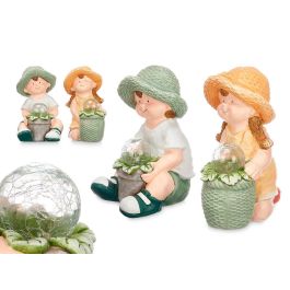 Figura Solar Maceta Ibergarden 26.5x35x16.5 cm Poliresina Colores Surtidos (2 Unidades) Precio: 48.94999945. SKU: B1BQST4QWY