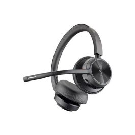 Poly 77Z00AA Auriculares Inalámbricos Voyager 4320 para Microsoft Teams con Adaptador USB BT700, Micrófono, Bluetooth, Negros, Soporte de Carga