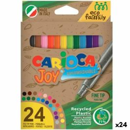 Set de Rotuladores Carioca Joy Eco Family 24 Piezas Multicolor (24 Unidades) Set de Rotuladores Carioca Joy Eco Family 24 Piezas Multicolor (24 Unidades)