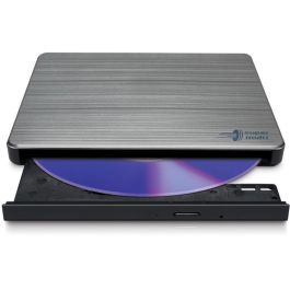 Hitachi-LG GP60NS60 Grabador DVD Externo Delgado USB 2.0 Color Plata para Sobremesa/Portátil, Compatible M-Disc