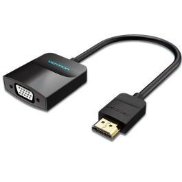 Vention 42444 Conversor HDMI Macho a VGA Hembra con Jack 3.5 Hembra 15cm Negro 1080P Precio: 8.49999953. SKU: B1A9LVEDG8