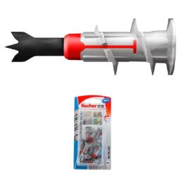 Fischer Taco Autoperforante Duoblade con Punta de Metal para Placa de Yeso y Fibra, ideal para Tornillos de 4-5mm - 10 Unidades Precio: 6.59000001. SKU: S7908464