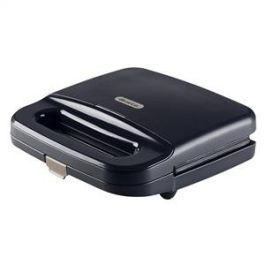Ariete Sandwichera Breakfast Grafito con Placas Antiadherentes para Sándwiches, Hotdogs y Hamburguesas