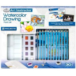 Royal Langnickel Juego de Lápices Art Instructor con Acuarelas, Pincel y Accesorios Precio: 9.5000004. SKU: B15L65A7X2